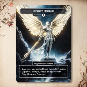 Akroma's Memorial - Carta personalizzata, Carta Premium *Magica* [Arte modificata / Arte completa]