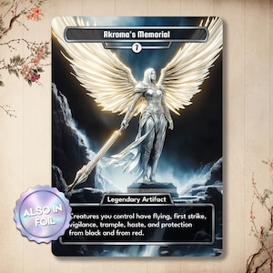 Akroma's Individuelle Erinnerungskarte – Altered Art Magic Proxy