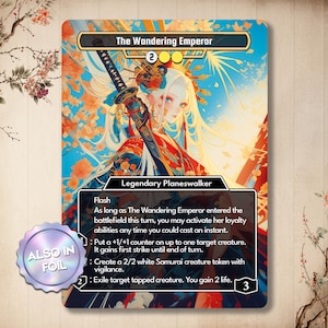 Proxy personalizado del Emperador Errante – Carta personalizada Legendary Alter (63 x 88 mm)