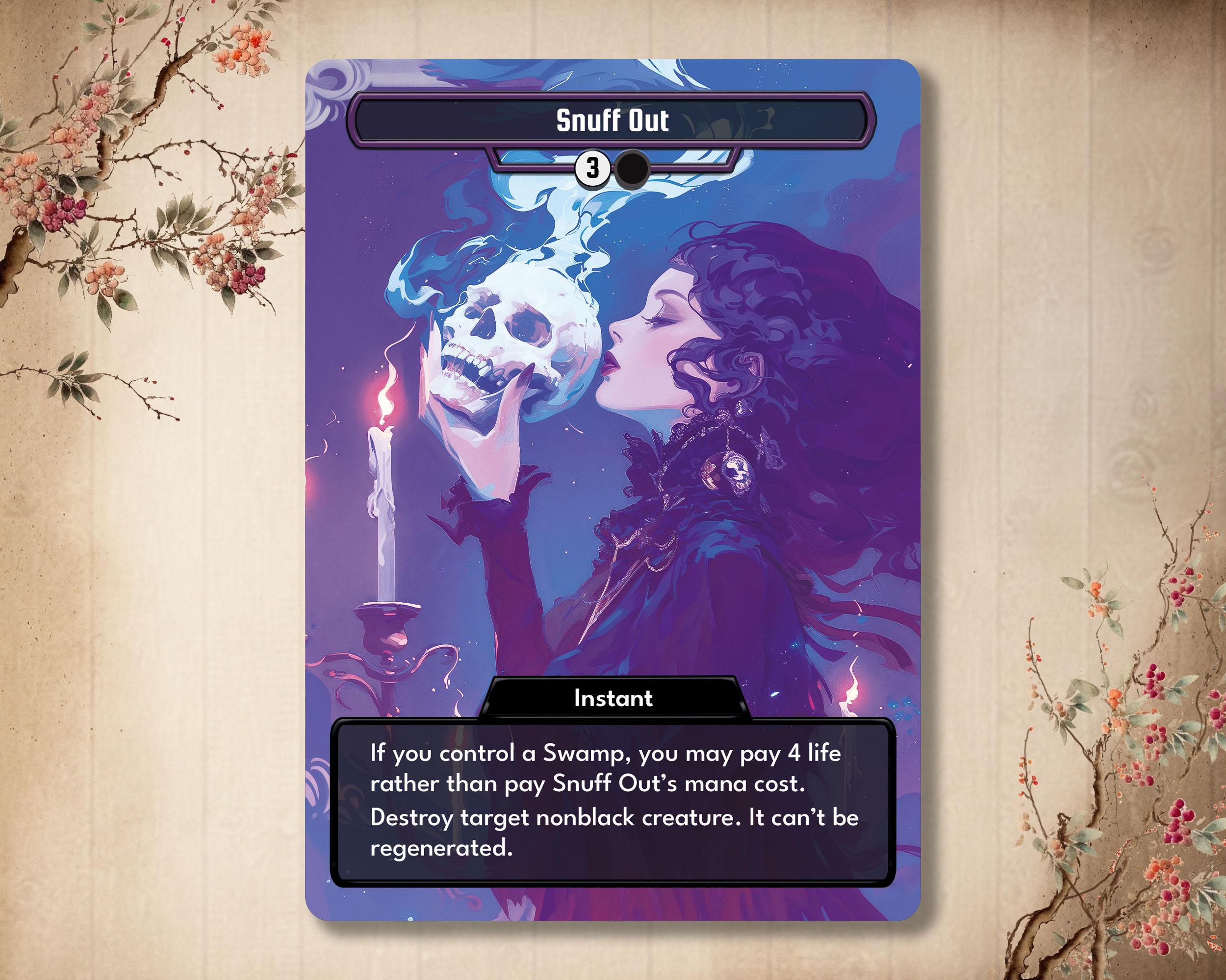 Snuff Out - Custom Card High Quality [ Alter Art / Full Art ] - Etsy