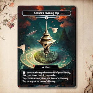 Haut de divination de sensei - Carte personnalisée de haute qualité avec un art alternatif
