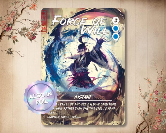 Force of Will - Custom Card / Proxy Japanese Alter Art - Etsy