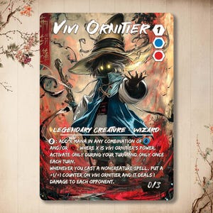 Vivi Ornitier - Kundenspezifische Karte * Japanisch * Kunst, Fantasy Helden Full Art Alter