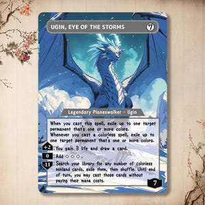 Ugin, Eye of the Storms - carte personnalisée, art complet EDH Manga/Anime Alter Card
