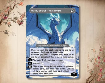 Ugin Ojo de las Tormentas - Carta personalizada, Anime EDH Carta alterada de arte completo