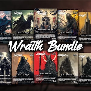 Set completo Wraiths - Set di 10 carte proxy, carte personalizzate premium, modifica artistica personalizzata per EDH