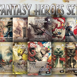 Fantasy Heroes Set - Benutzerdefinierte Proxy-Karten, Premium-Qualitätskarten, Full Art Alter.