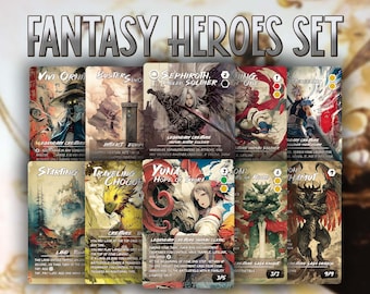 Fantasy Heroes Set - Custom Card Japanese Proxy Style | Full Art Alter Cards