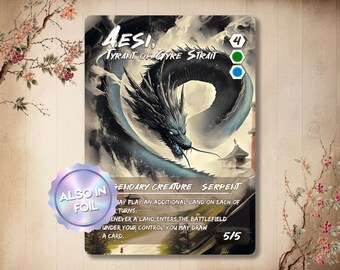 Aesi Tyrant of Gire Strait Proxy – Japanese Full Art Alter