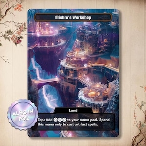 Mishra's Workshop - Custom Card with Alternate Full Art Commander
