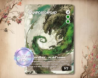 Ouroboroid - Custom Card Japanese Full Art EDH, Alter Magic Green Staples