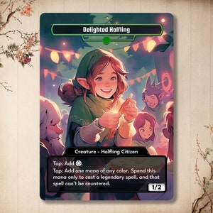 Halfling deliziato - Carta personalizzata Carta di alta qualità con grafica alternativa