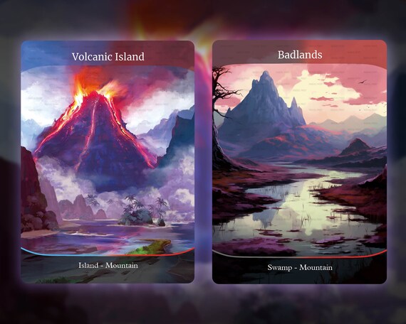 Dual Lands Full Set – 10 Proxy Cards for EDH | Magic Custom Full