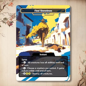 Final Showdown - Tarjeta personalizada de alta calidad [Arte alterado / Arte completo]