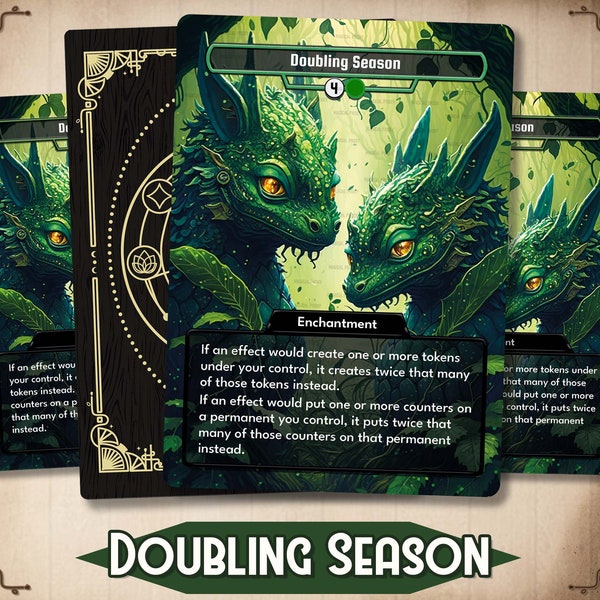 Mtg Proxy Doubling Season - Etsy