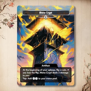 Mana Crypt - Carta personalizzata, Carta Premium [Arte modificata / Arte completa]