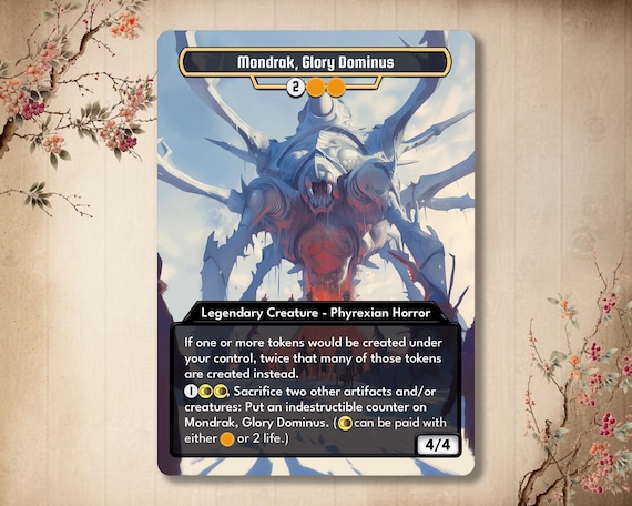 Mondrak , Glory Dominus - Custom Card Magic Alter Full Art - Etsy