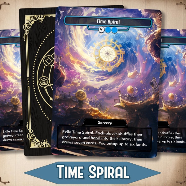 Time Spiral - MTG Proxy Custom Card - Altered custom art / EDH Full Art