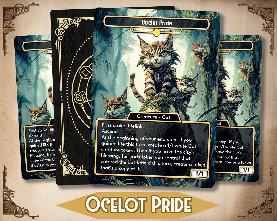 Ocelot Flash Card.pdf Ocelot Pride Custom Card , Magic Card magical High Quality Alter Art ...