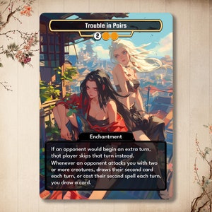 Trouble in Pairs - Carte personnalisée de haute qualité avec d'autres illustrations