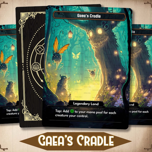 Gaea's Cradle - MTG Proxy Custom Card [ Alter custom art / EDH Full Art ]