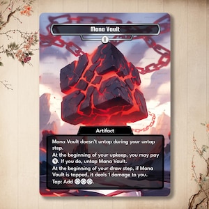 Mana Vault - Carta personalizzata, Carta Premium *Classica* [Arte modificata / Arte completa]