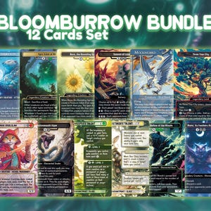 Bloomburrow Bundle - 12 Custom Cards , Premium Alternate art Cards, Commander EDH Full Art Alter