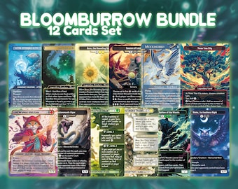 Bloomburrow Bundle – 12 Custom Cards | Alternate Art EDH Full Art