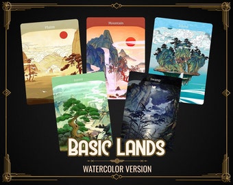 Basic Lands - MTG Custom EDH Cards Full Art, MTG Proxy mit alternativer Kunst