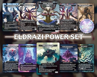 Eldrazi Power Set - Custom Magic Bundle 10 Cards | Proxy Cards EDH | Emrakul , Ulamog, Kozilek