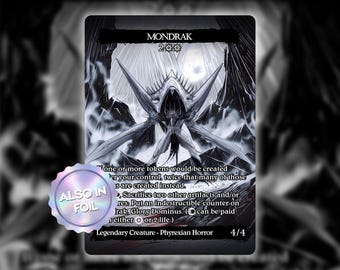 Mondrak, Glory Dominus - aangepaste kaartproxy / zwarte kunststijl