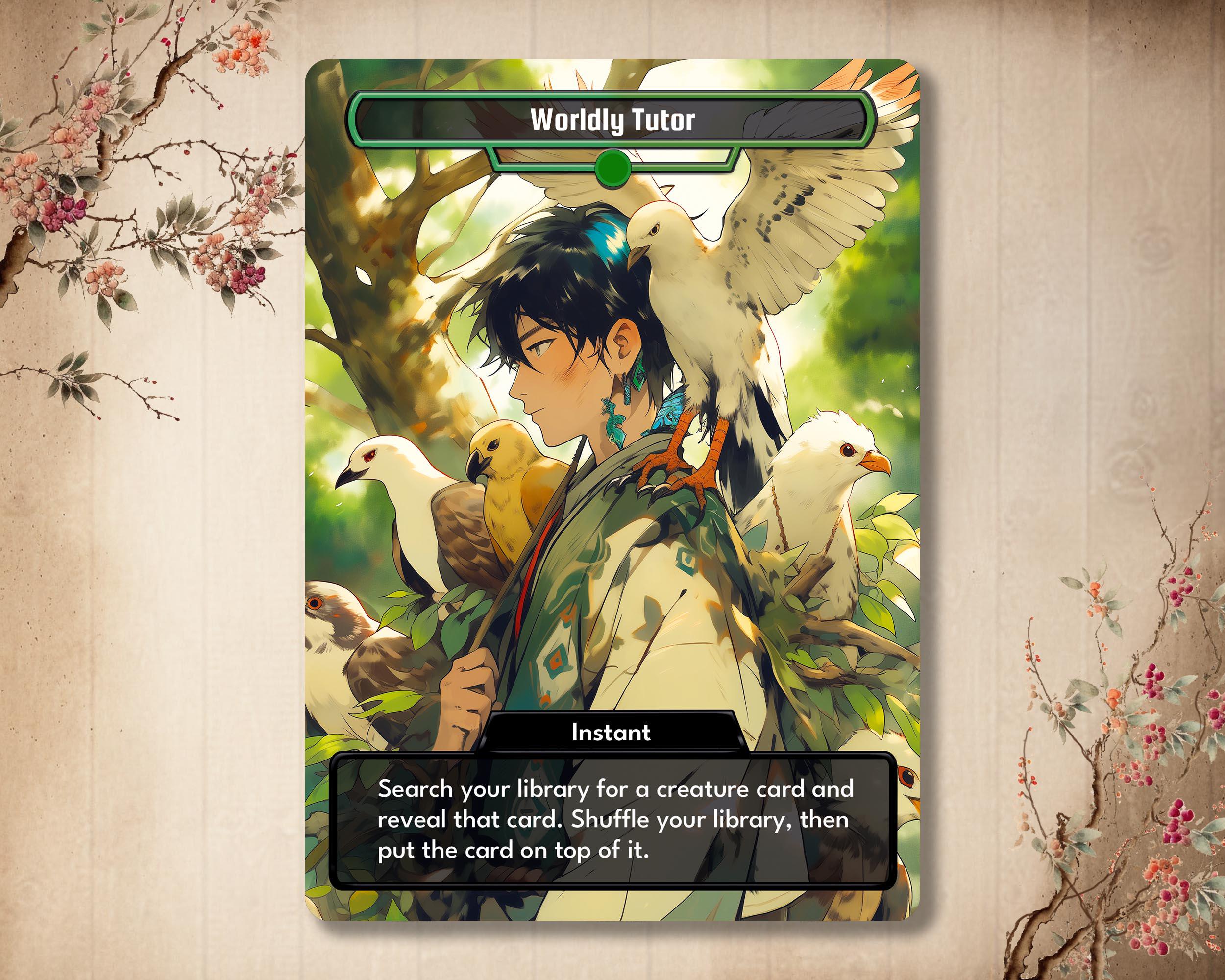 Worldly Tutor #2 - Custom Card *anime* Alter Art Full Art - Etsy