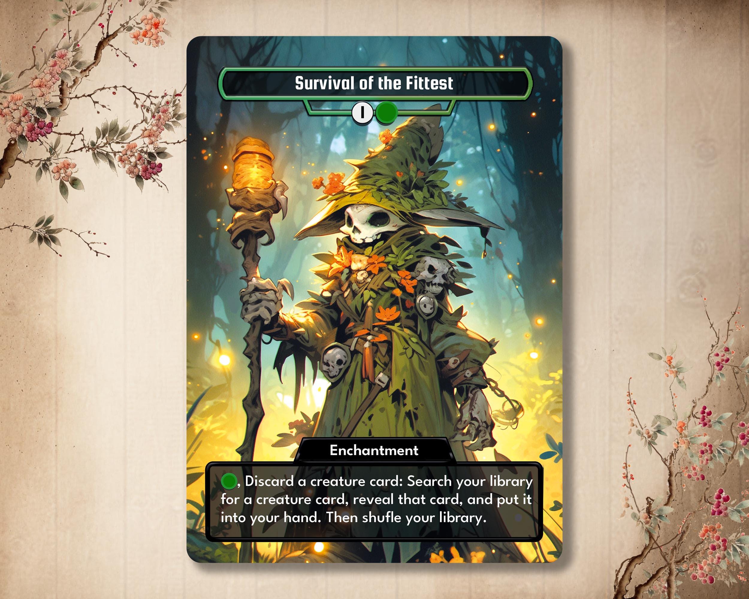Survival of the Fittest - Custom Card, Alter Proxy Full Art - Etsy