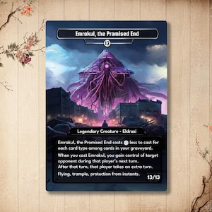 Emrakul, The Prommised End - Proxy Custom Karte, *Eldrazi* Hohe Qualität, Alter Art Full Art, Kommandant EDH