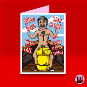 Biglietto di San Valentino a tema JAWS - Fidanzato Fidanzata AMORE - Regalo per fidanzato - Fantastico biglietto di San Valentino