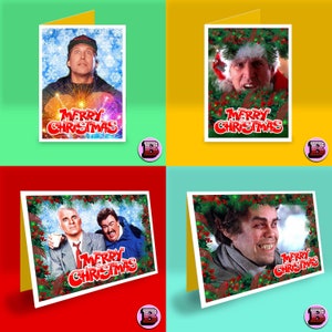 Cartões de Natal de filmes dos anos 80 - Scrooged - National Lampoons - Aviões, trens e automóveis