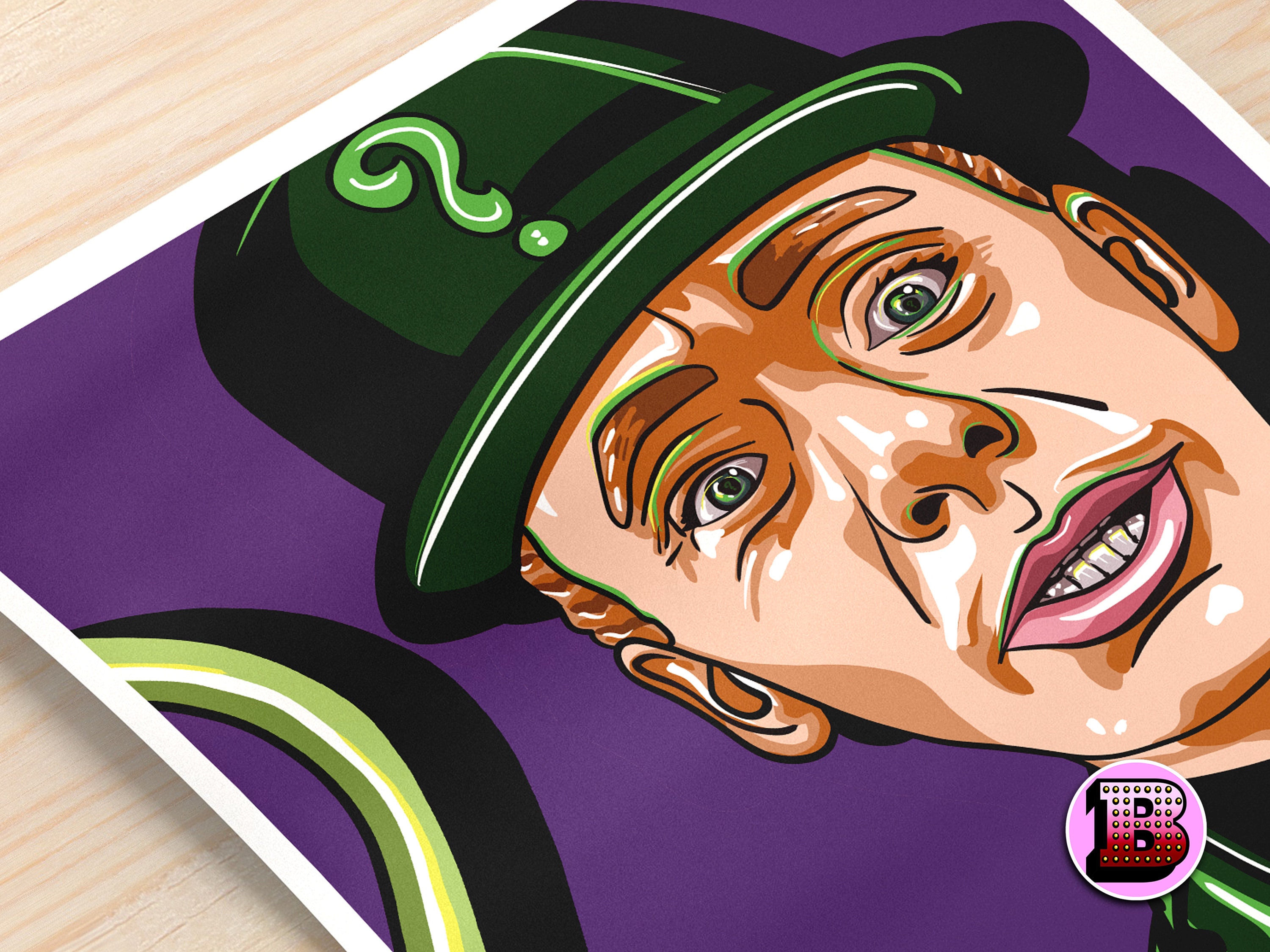 Riddler Fan Art Poster: Frank Gorshin Inspired, Limited Edition - Etsy UK