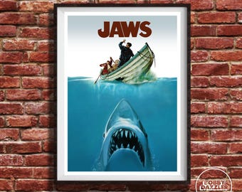 JAWS 50th Anniversary Poster: Collectible Fan Art Print