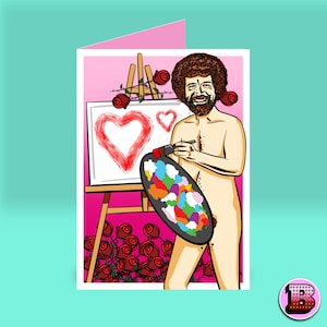 Carte de Saint-Valentin Bob artiste - petit ami petite amie mari femme LOVE - cadeau fiancé - rigolote - carte de Saint Valentin géniale