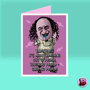 Tarjeta de San Valentín de Penguin Danny Devito - Novio, novia, AMOR - San Valentín alternativo - Impresionante tarjeta de San Valentín