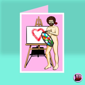 Bob Artist VALENTINES Karte - Freund Freundin LOVE - Verlobten Geschenk - Super Valentinstag