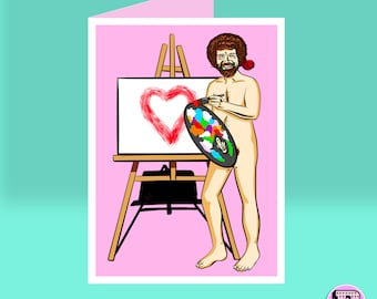Bob Artist VALENTINES Card - Boyfriend Girlfriend LOVE - Fiance Gift - Awesome Valentines Card