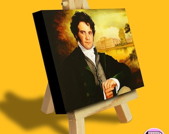 Miniatuur canvaskunst Mr. Darcy: Pride & Prejudice-schildersezel