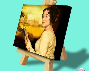 Arte en lienzo en miniatura de Elizabeth Bennet: Orgullo y prejuicio: Fan Art
