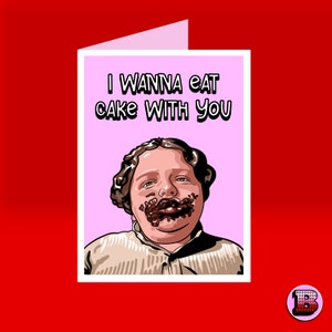 Matilda Bruce Chocolate Cake Valentines Card - Fidanzato Fidanzata AMORE - San Valentino alternativi - Fantastico biglietto di San Valentino
