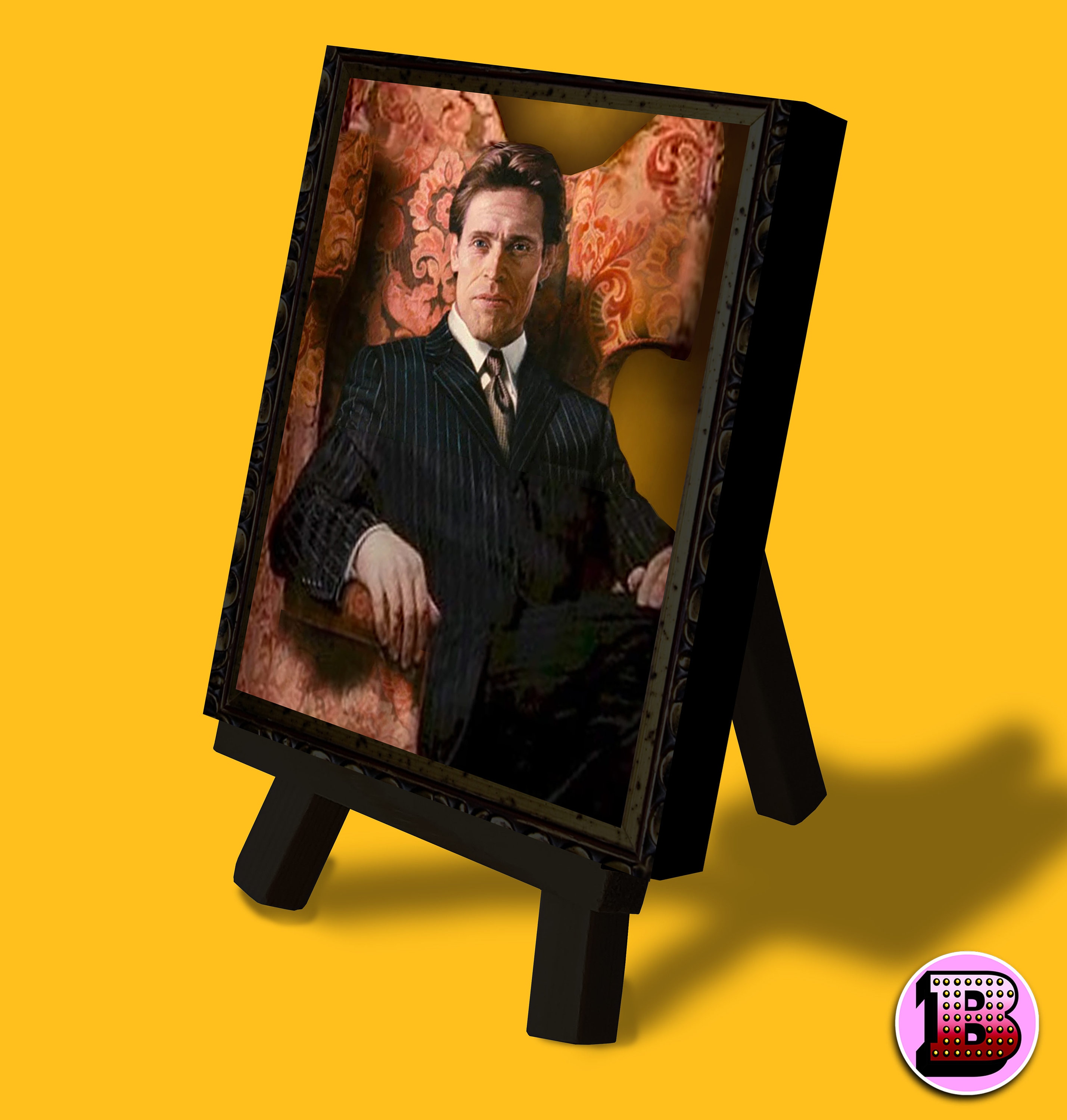 NORMAN OSBORN Movie Prop Painting Willem Dafoe Miniature Canvas and