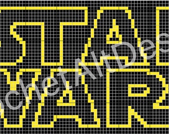 Star Wars Title C2C Graphgan Crochet Pattern