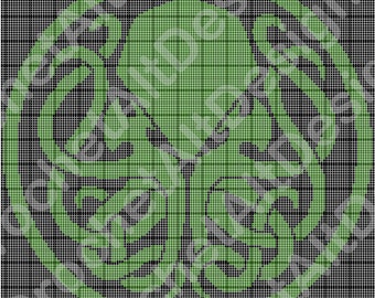 Cthulhu C2C Crochet Graphgan Pattern, Eldritch Horror Crochet Pattern, Lovecraft Crochet Pattern