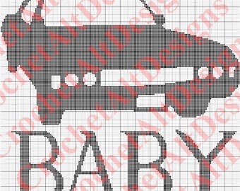 Supernatural Baby, 1967 Chevy Impala, C2C Crochet Graphgan Blanket Pattern