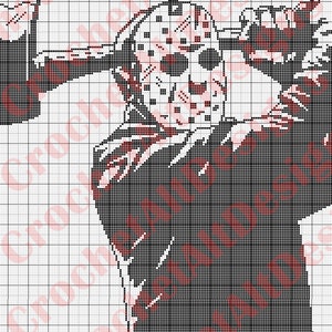 Jason Voorhess Horror Crochet C2C Graphgan Pattern